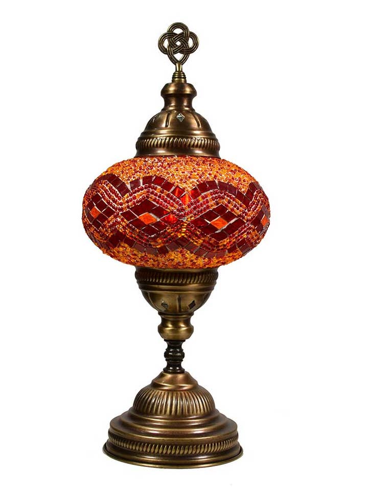 Handmade Turkish Moroccan Style Mosaic LED Table Lamp BSC13 for wholesale by KusKuus