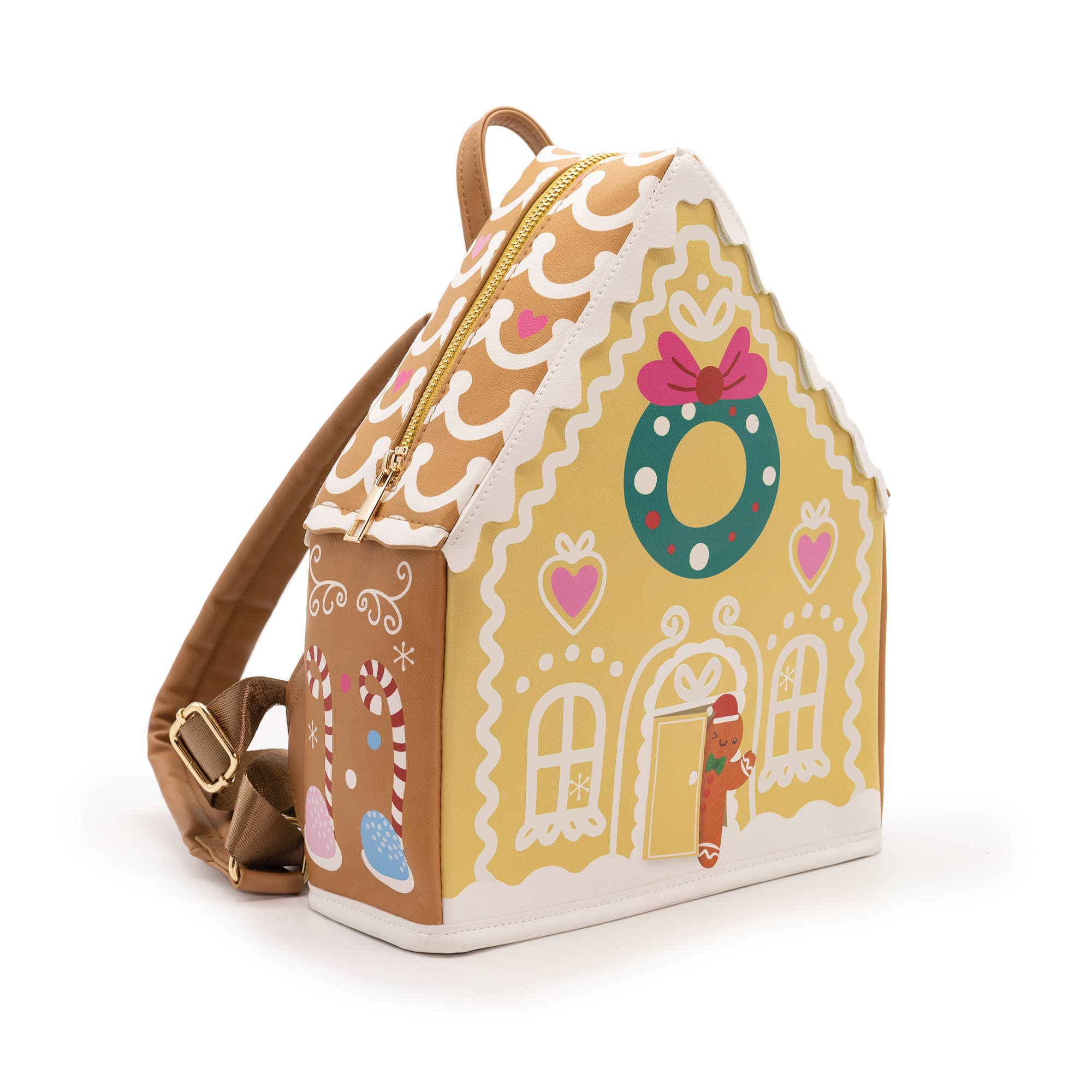 Bewaltz – wholesale Ryggsäck - Barn – Ryggsäck i form av pepparkakshus som lyser i mörkret 🏠6