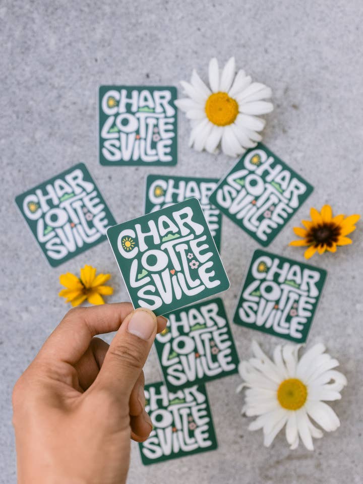 2,25x2,25" Charlottesville Vinyl Sticker (Kopie) voor wholesale door Brittany Fan