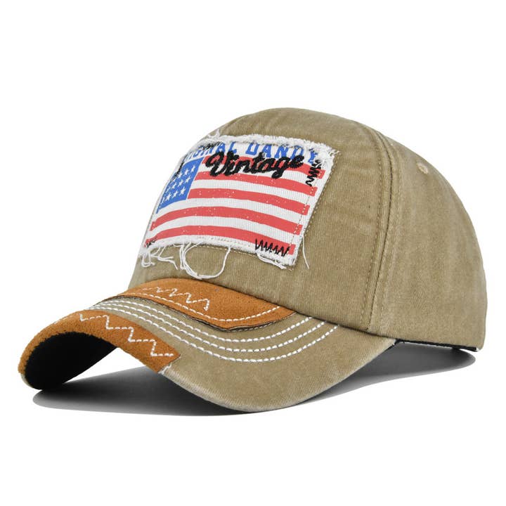 MKS America - Wholesale Baseball Cap - Women's - Fourth of July stylish flag hat baseball cap10