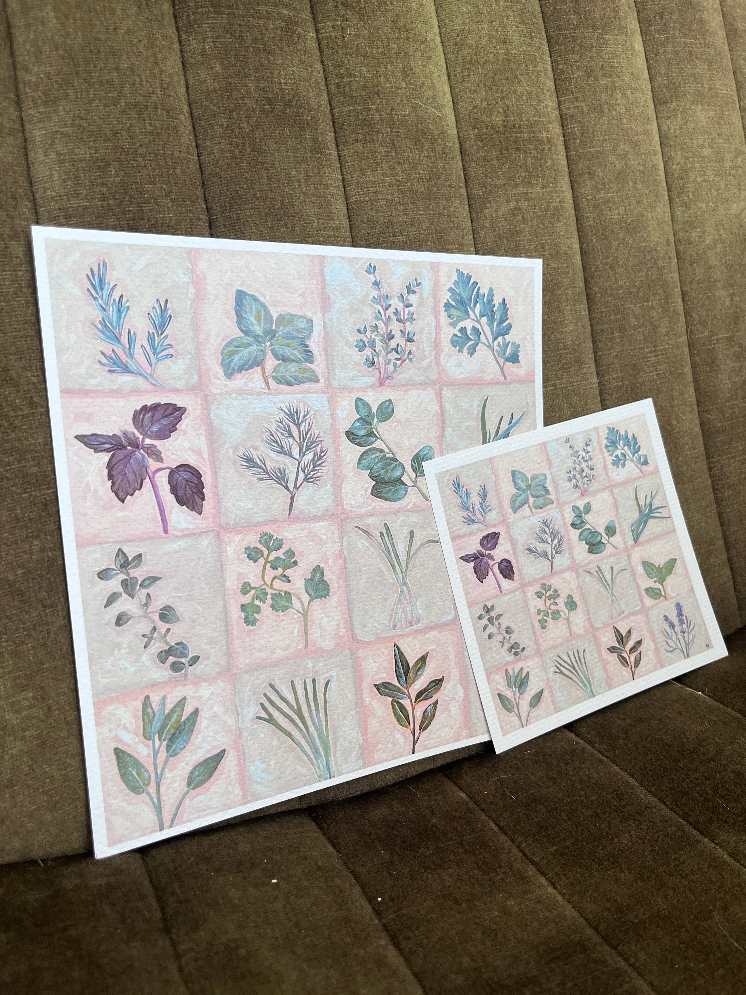 Jessi's Messes - Wholesale Art Print - Kitchen Wall art - Herbs art print3