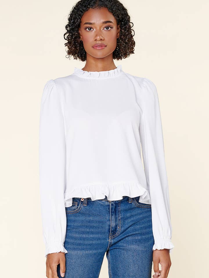 Sugarlips - Wholesale Blouse - Women's - Into You Ruffle Top