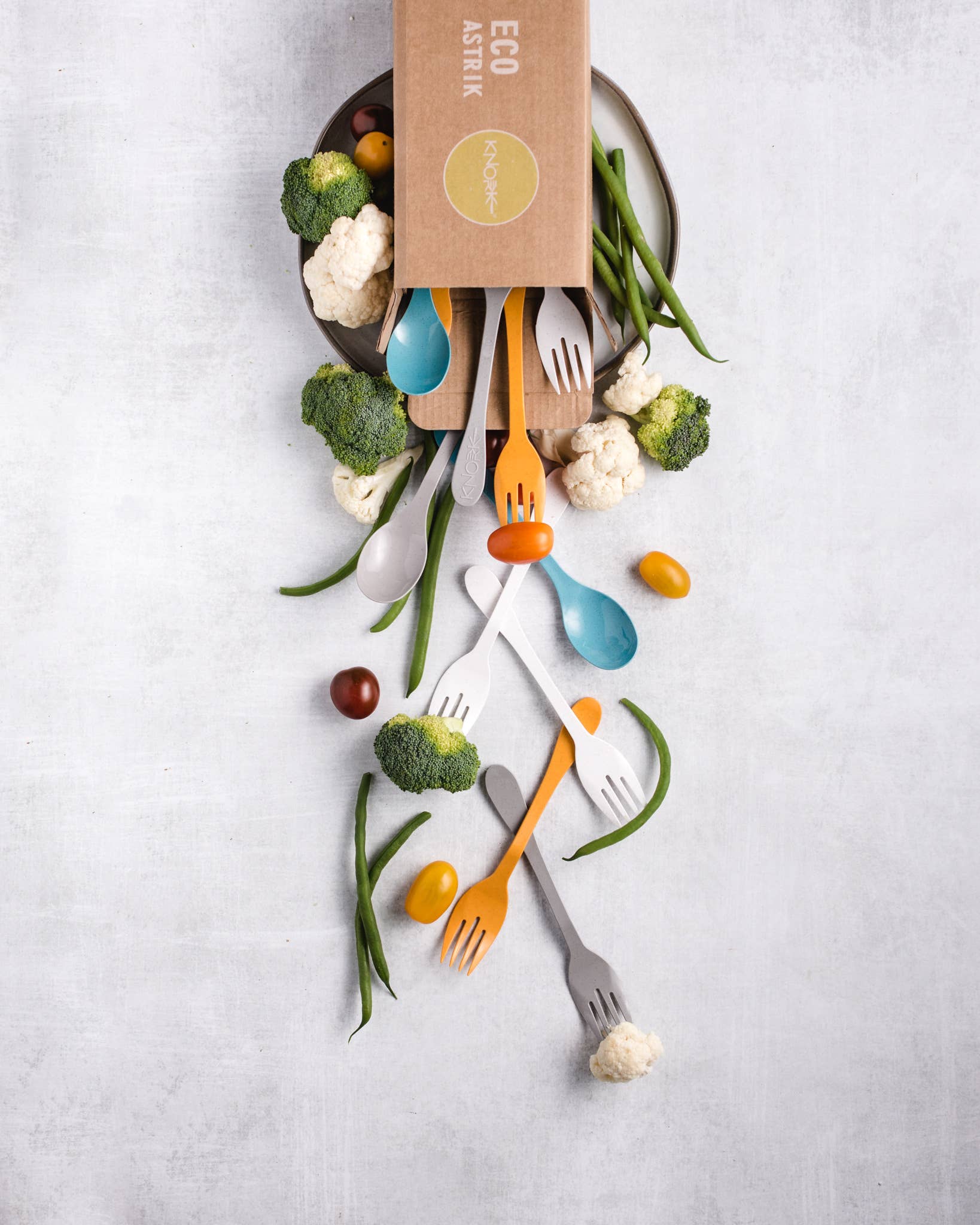 Knork Flatware - Wholesale Assorted Cutlery Set - Knork Eco Plant Utensil - 6 Piece Set7