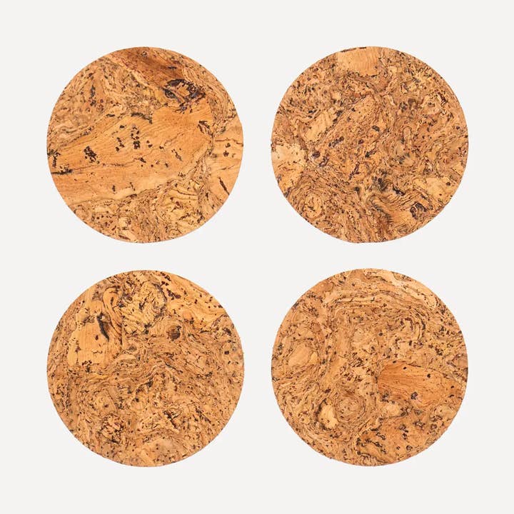 Round Natural Cork Coasters for wholesale by YOD&CO