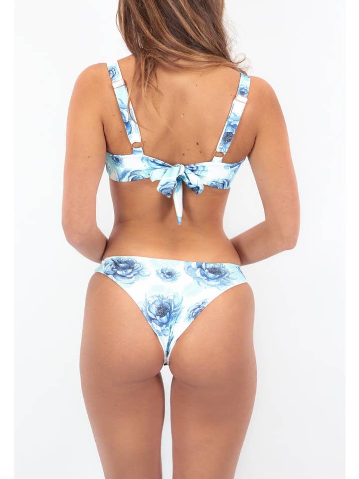 Ete Swimwear – Großhandel Schwimmtop – Damen – Malia Top - Blau Floral