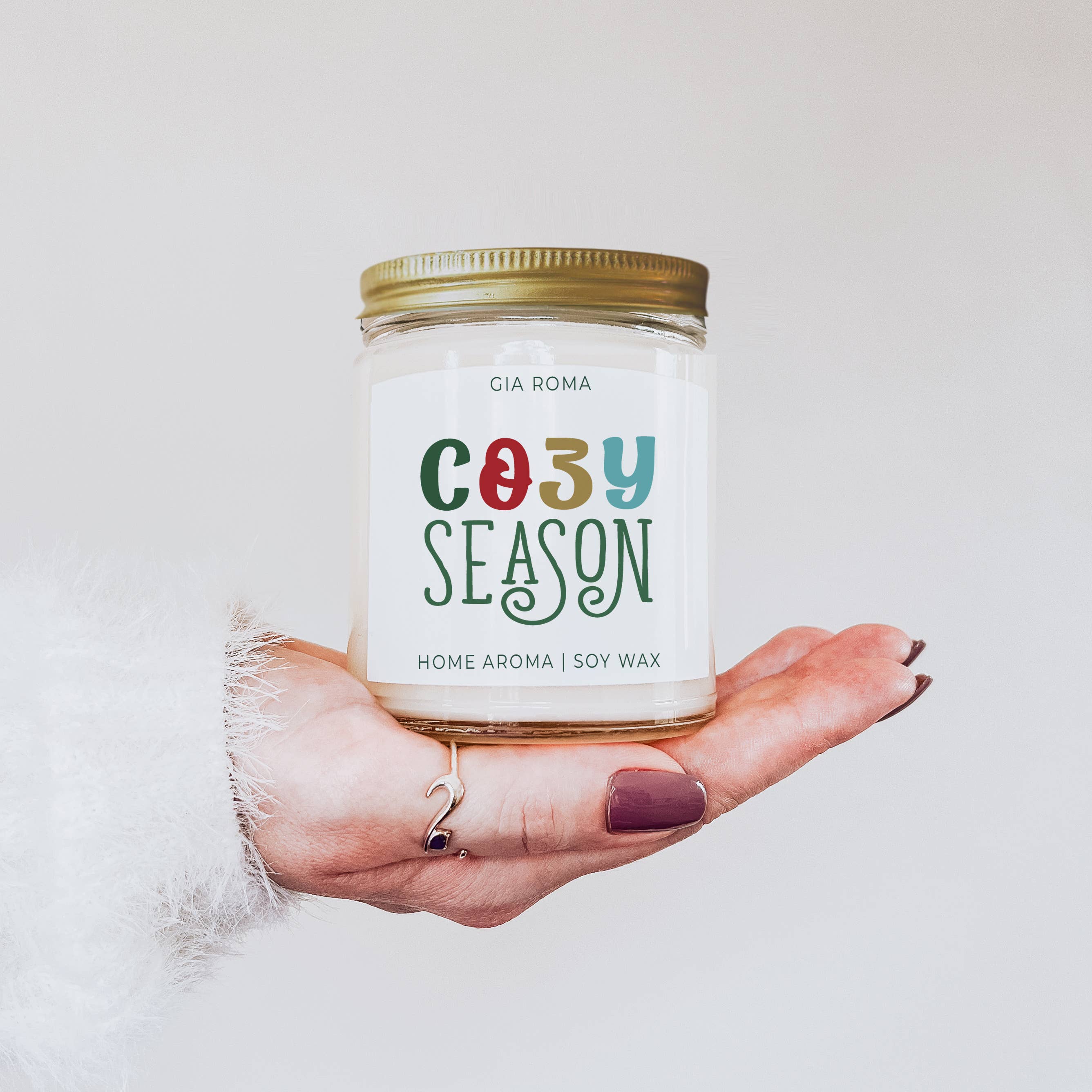 Gia Roma - Wholesale Jar/Filled Candle - Funny Christmas Candle Gifts, Soy Holiday Scented Jar Candle10