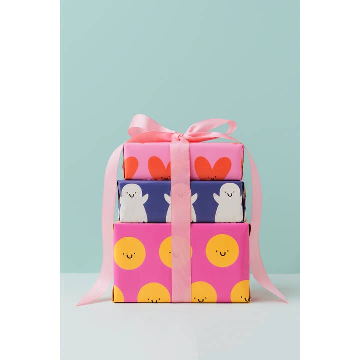 Rumble Cards – Großhandel Geschenkpapier in Bögen – Geschenkpapier mit Smiley-Gesicht — Geschenkpapier — lustig — niedlich — fröhlich1