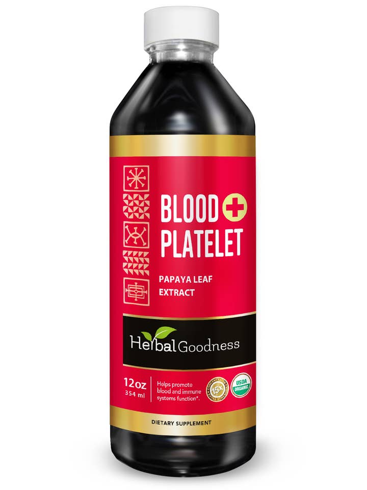 Blood Platelet Plus - Liquid Tincture- 12oz for wholesale by Herbal Goodness