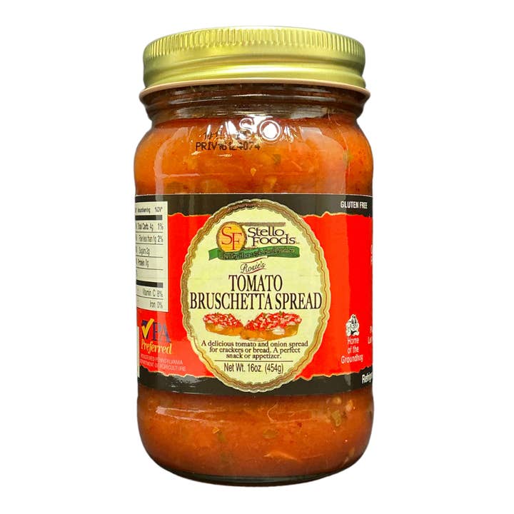 Stello Foods - Rosie's Tomato Bruschetta Spread 16 oz for wholesale by Stello Foods, Inc.