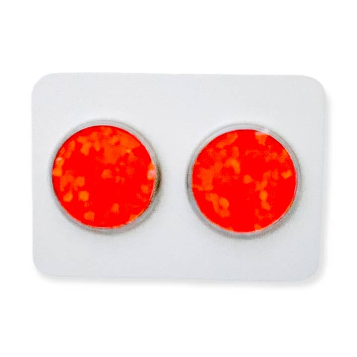 Øreringe Neon Orange for engroshandel hos BOWverwhelmed, Llc