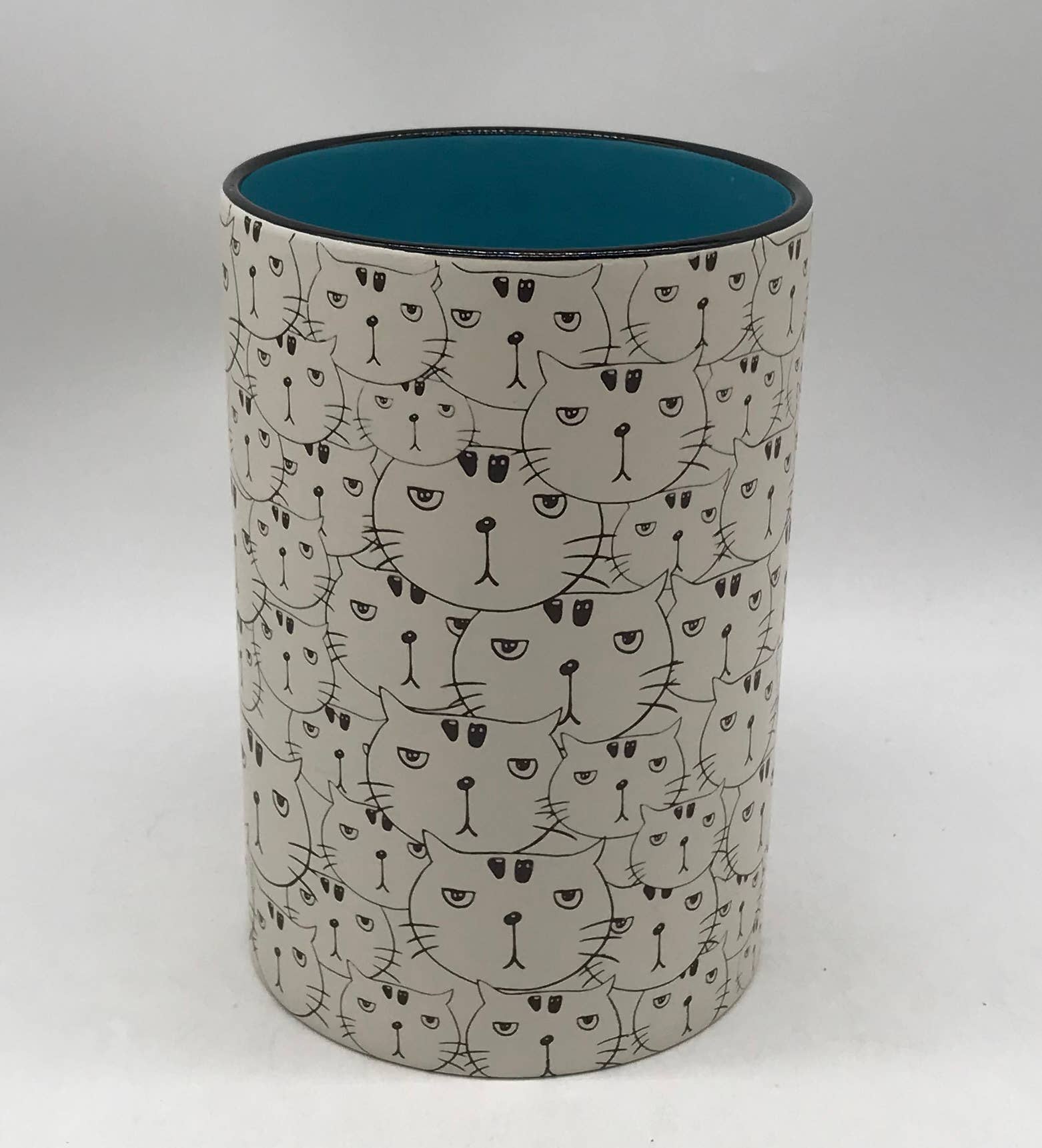 Blue Sky Clayworks - Wholesale Canister - CAT FACE REPEAT C 7.5'’ CANISTER PET