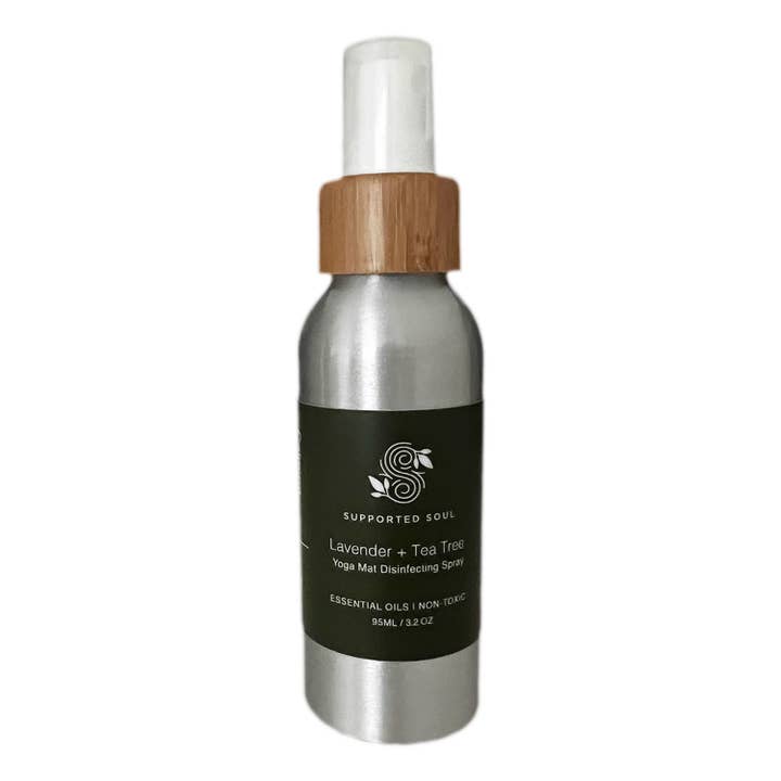 Supported Soul - Vente Nettoyants pour tapis de yoga - Spray désinfectant pour tapis de yoga à la lavande et à l'arbre à thé
