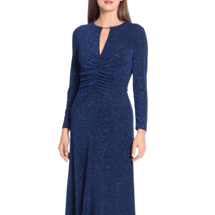 Maggy London Sparkling Long Evening Dress for wholesale by New Yorker's Apparel