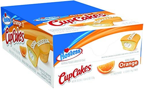 Shop The King - Wholesale Cake - Hostess Cupcake Orange 2pk 6 Per Box