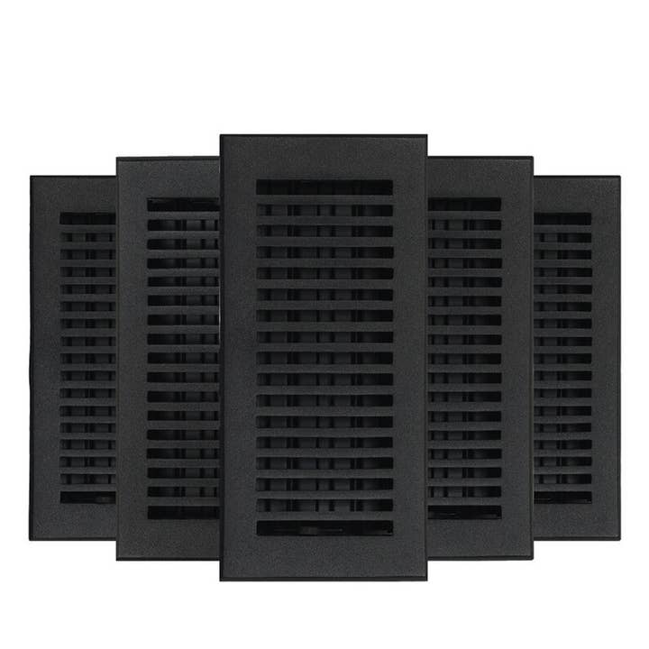 PACK of 5 SLEEK 4"x10" Solid Cast Aluminum for wholesale by Registers and Hardware Hub Inc.