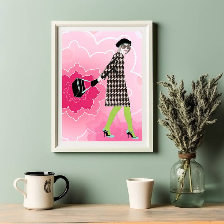 She's In Fashion A4 Giclée Print 3/3 for wholesale by Fancypantsrodgers Illustration