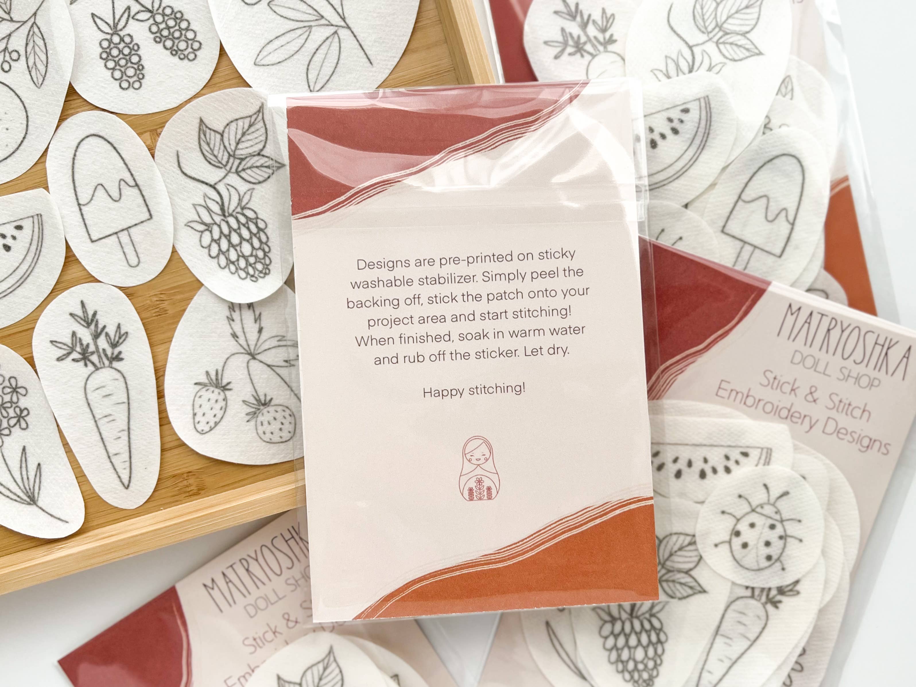 Matryoshka Doll Shop - Wholesale Embroidery/Cross Stitch Supplies - Stick & Stitch Embroidery patterns, embroidery patches17