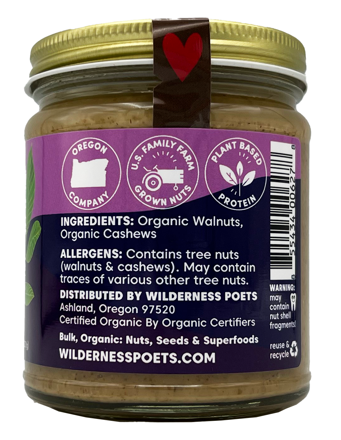 Wilderness Poets - Wholesale Nut Butter - Organic Walnut Butter11