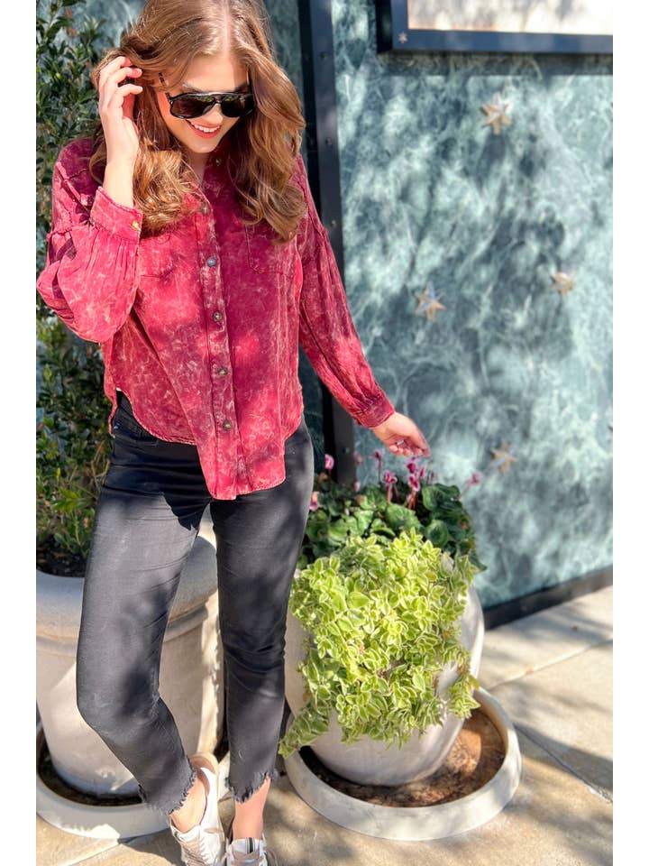 Jess Lea - Wholesale Button Down Shirt - Women's - Dean Button Up Top11