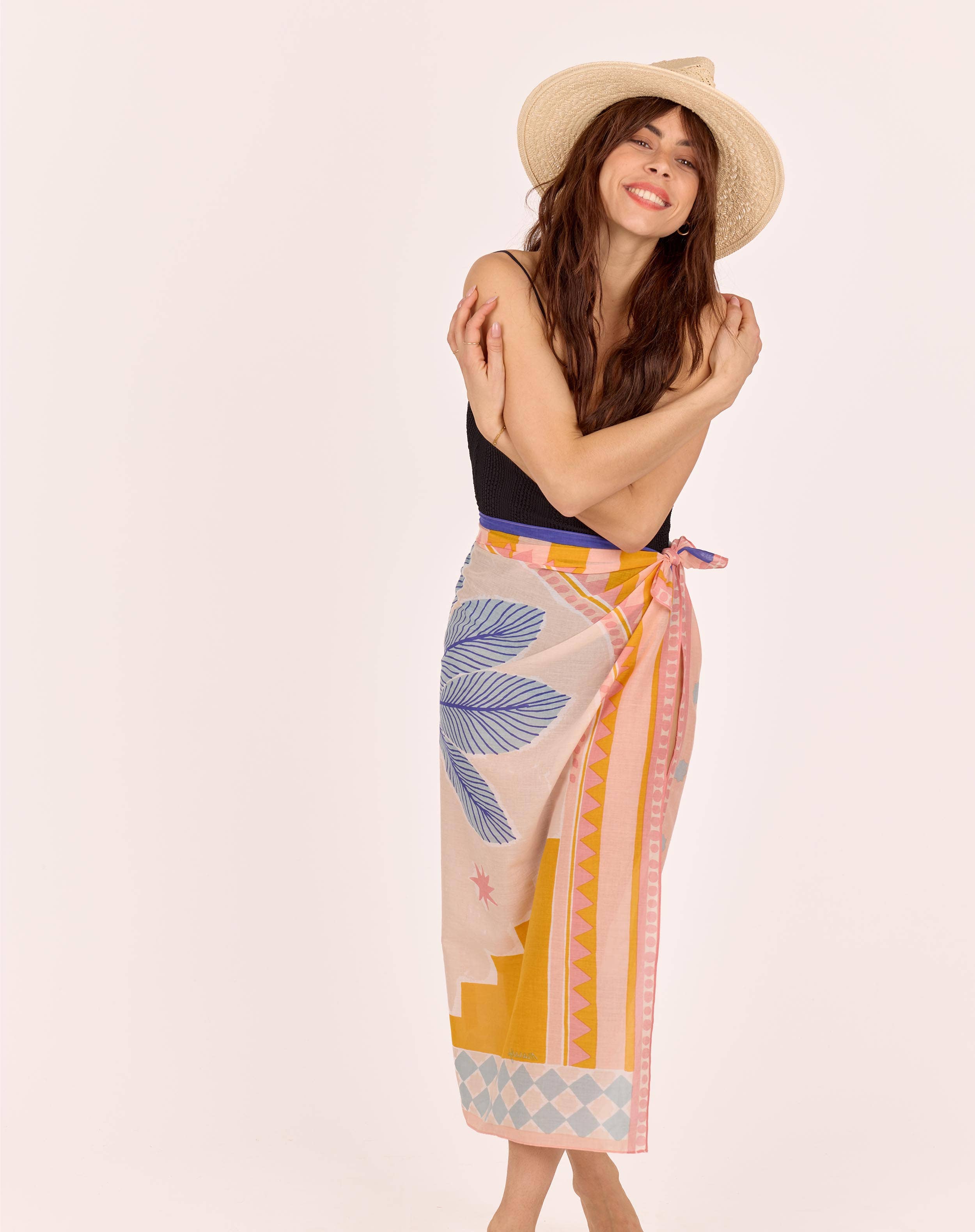 Maradji - Wholesale Scarf - Women's - BLUE SKY RIAD COTTON SCARF4