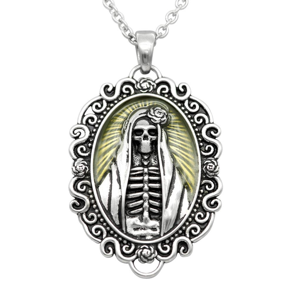 Controse - Venta al por mayor Collares con colgantes/abalorios - Collar Camafeo de Calavera de Madonna Controse0