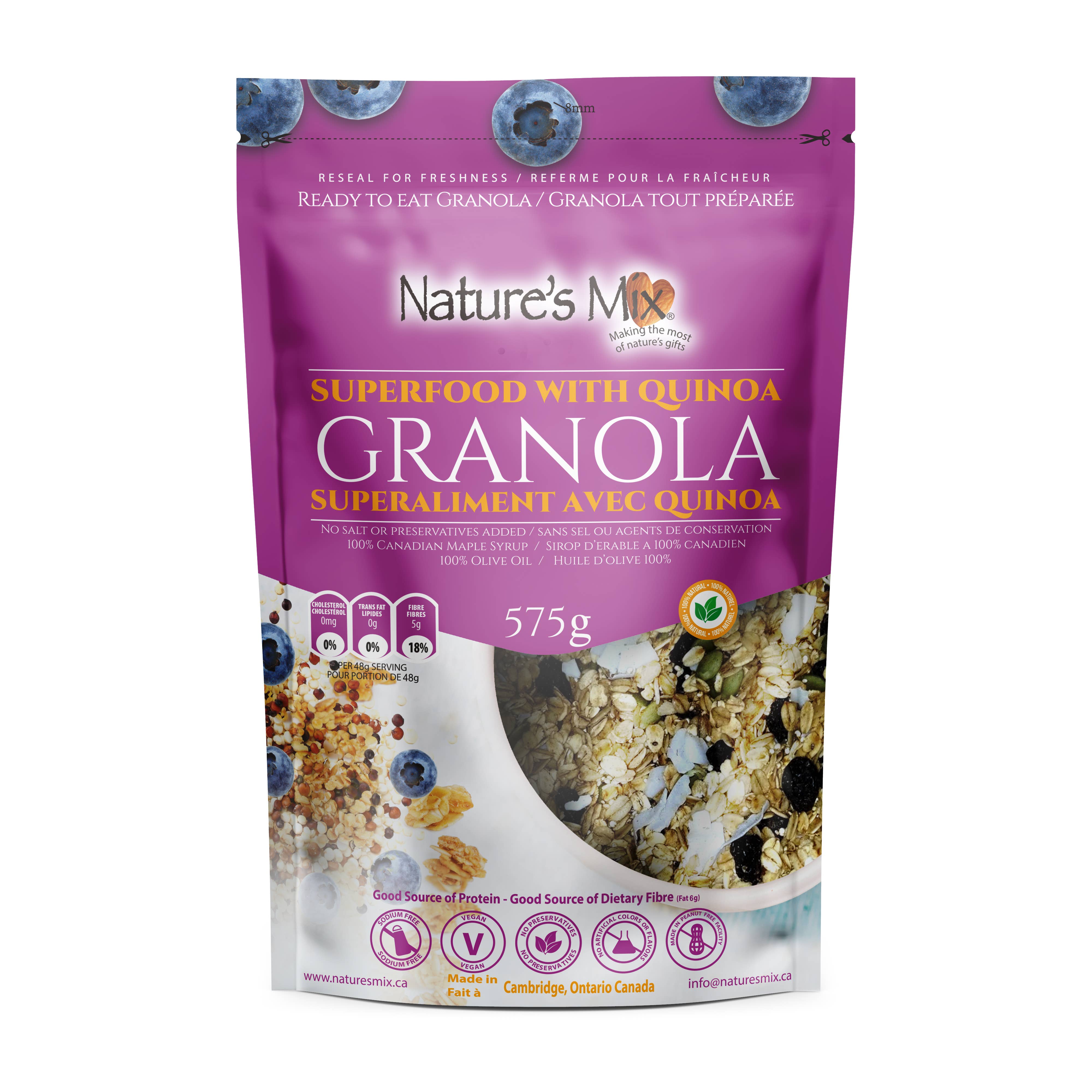 Nature's Mix - Wholesale Granola - Natures Mix Superfood Granola with Quinoa 12x575G1