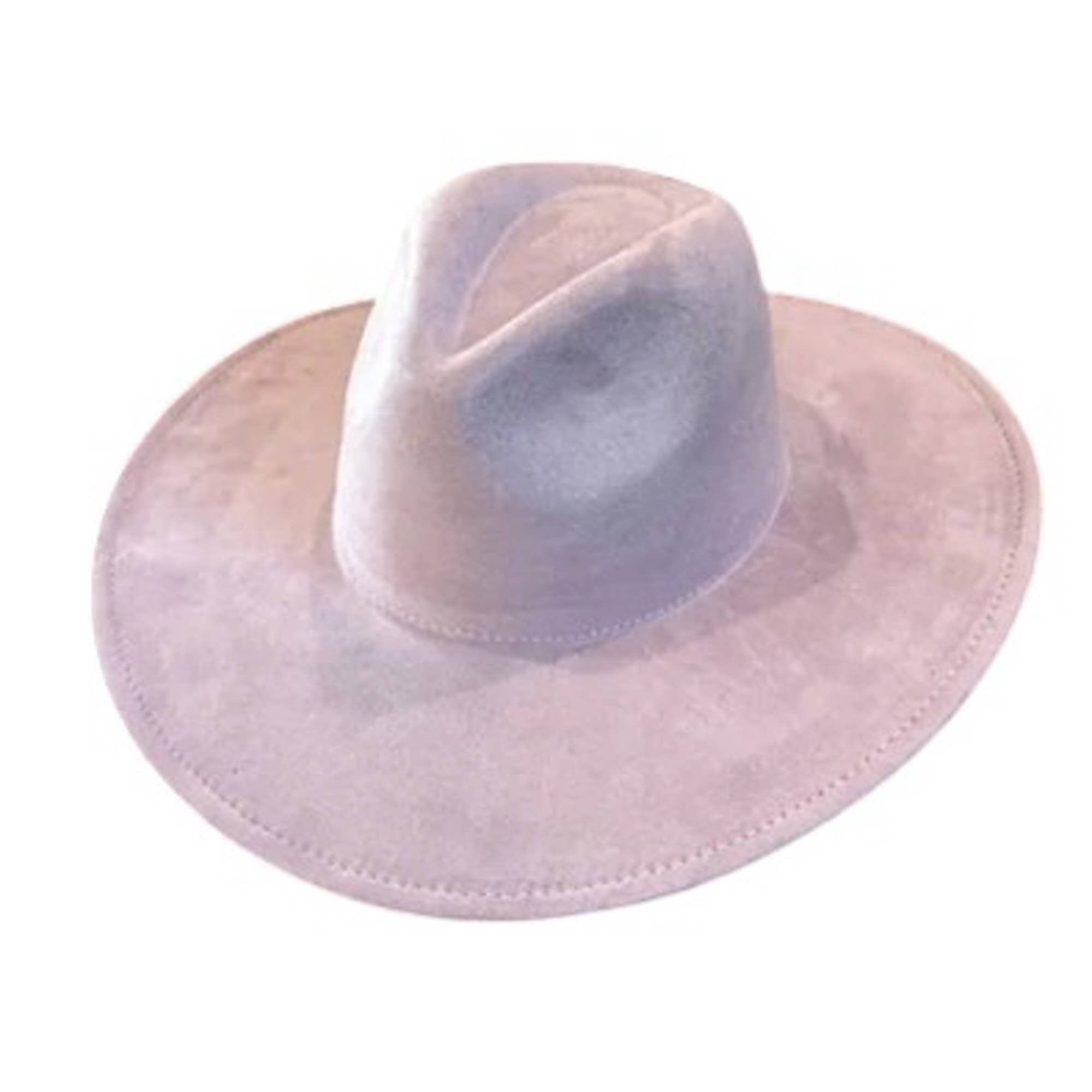 Portia Hat - Venta al por mayor Sombrero fedora - Unisex - Sombrero Panamá clásico de ante vegano con ala ancha6