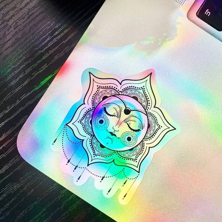 Simply Livy - Venta al por mayor Pegatina - Adhesivo Rainbow Mandala Sun | Adhesivo4