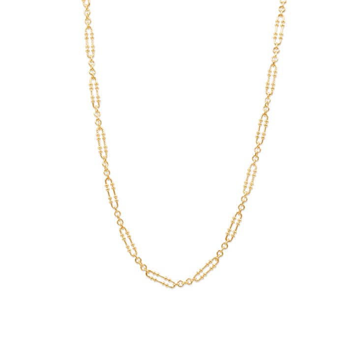 Oval Link Chain Necklace. 18K Vermeil. Vintage Design. for wholesale by by M degrees