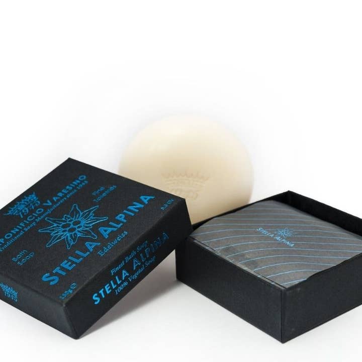 Stella Alpina Bath Soap (Edelweiss And Hazelnut) for wholesale by Saponificio Varesino 1945