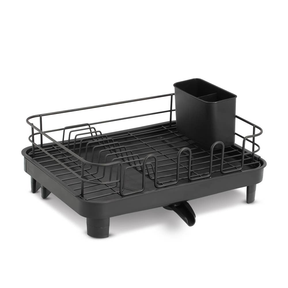 Dish drainer, plastic/metal, black for wholesale on Faire0