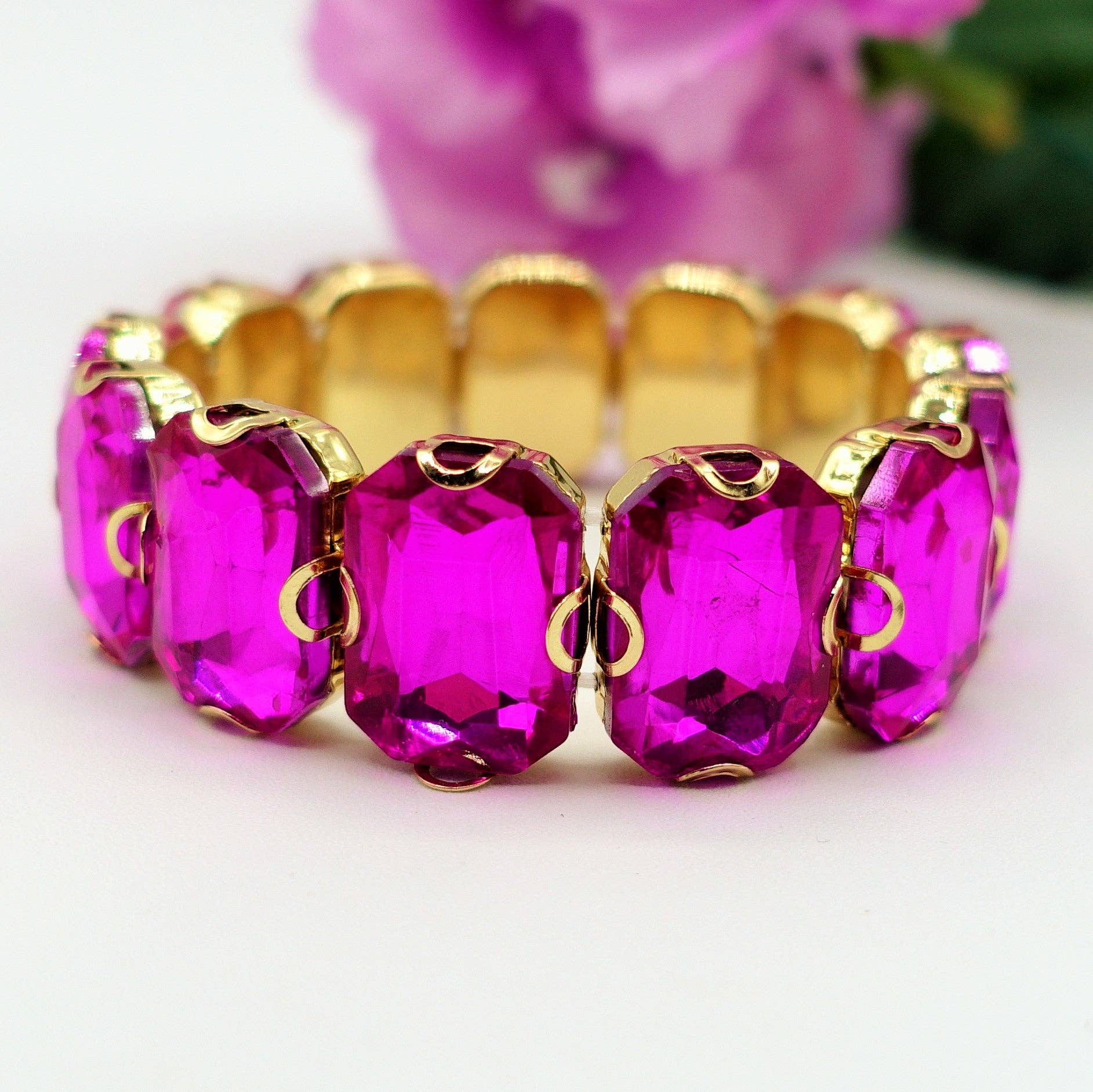 Daemon srls - Wholesale Bangle Bracelet - MARGOT - Bracciale Elasticizzato con pietre sfaccettate - LUCE COLLECTION29