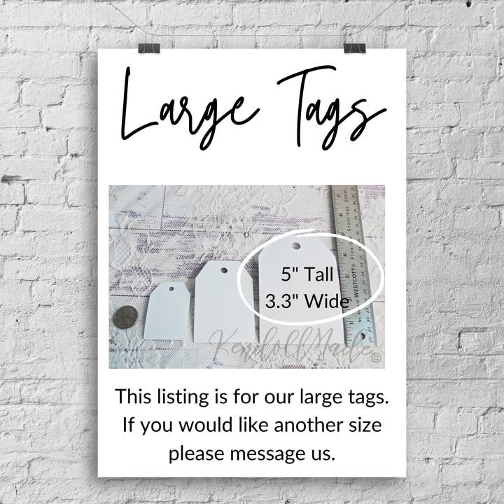 KendollMade - Wholesale Gift tag - Christmas Vintage Santa with Book Gift Tags5