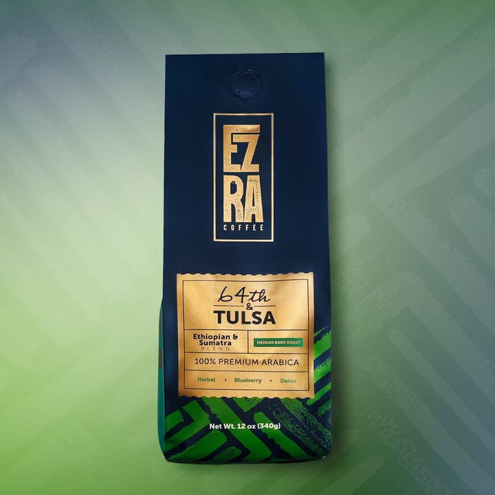 64th & Tulsa- Medium Dark Roast - 12oz for wholesale by Ezra Coffee Company