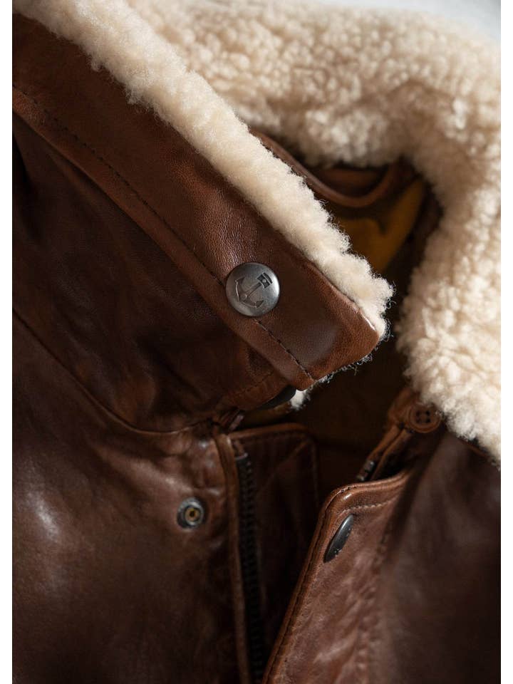 Iron & Resin – wholesale Motorcykeljacka - Herr – Hanson ko-läderjacka7