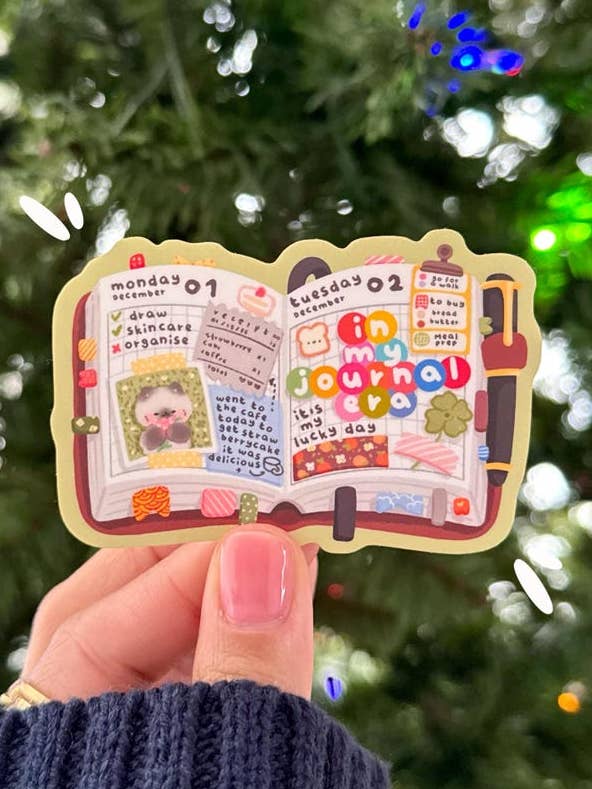 In My Journal Era Waterproof Matte Sticker Vinyl for wholesale by Bonita Crafty Shop