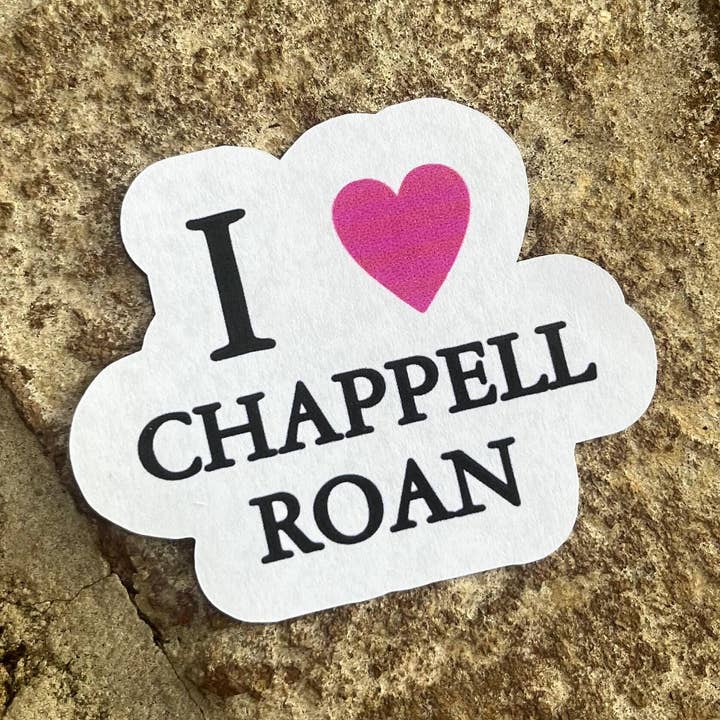 Autocolante de Coração Amor Chappell Roan - Brilhante/Brilhante à prova de água por atacado de Literary by Ava