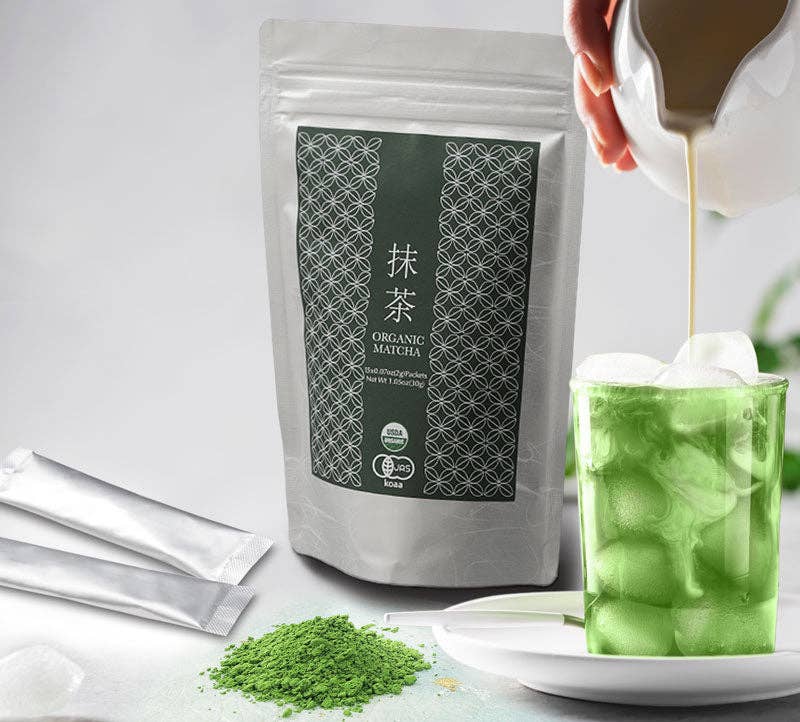 KagoshimaTea.com - Wholesale Health/Detox Tea - Organic Kagoshima Ceremonial Matcha - On-the-Go Stick Single3