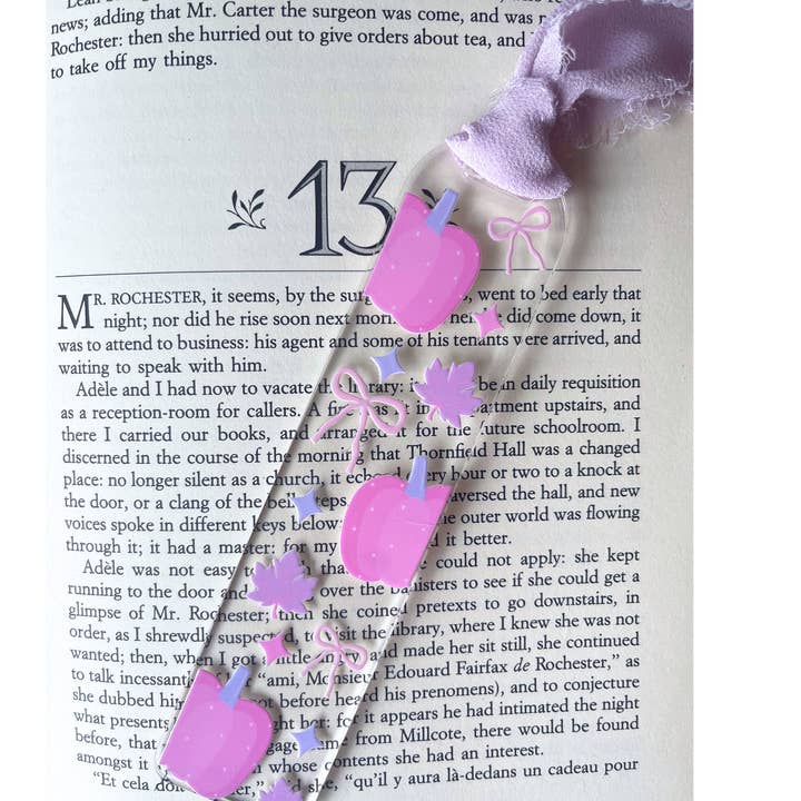 Typo Lettering Co - Wholesale Bookmark - Fall/Halloween acrylic bookmarks with ribbon