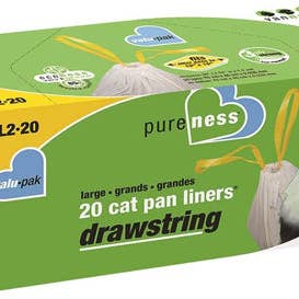 Petdropshipper - Wholesale Pan - Van Ness Plastics Cat Pan Liner White 1ea/LG, 12 ct