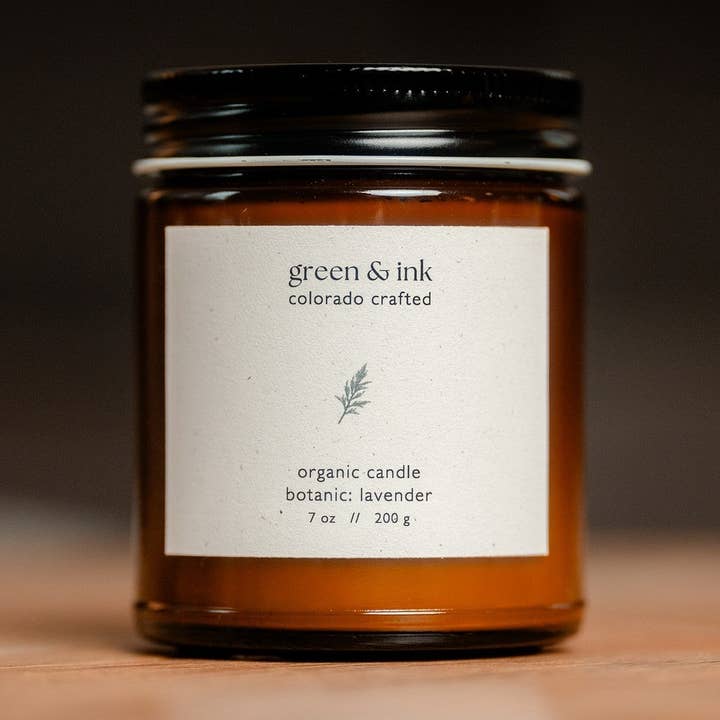 Amber Farmhouse Organic Candle – 7oz for wholesale by Merrely