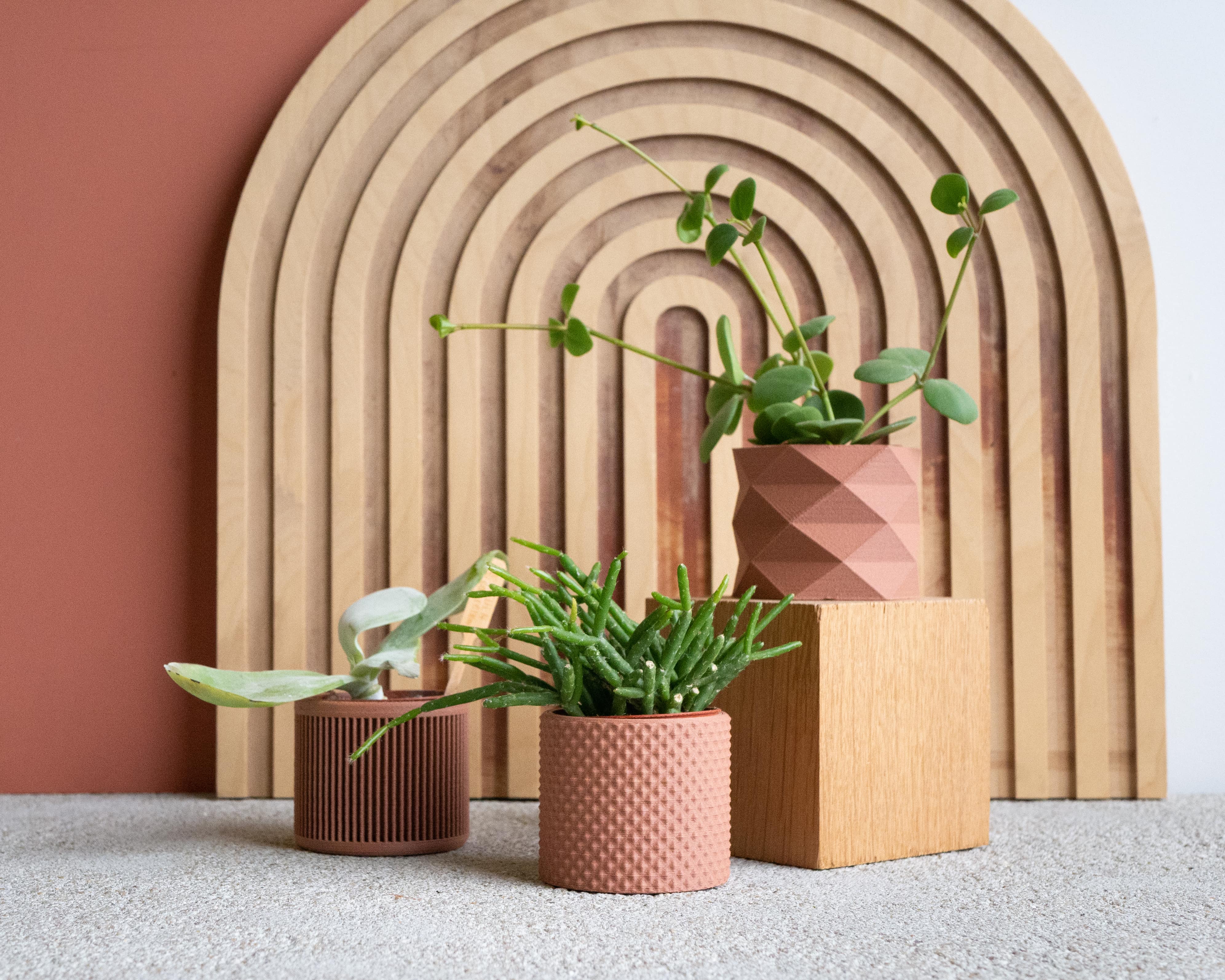 MINIMUM DESIGN - Venta al por mayor Macetas - Set de 3 macetas para plantas – Piko, Diamant y Japan1