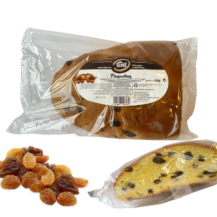 Tissi sweet bread with raisins - 400 g for wholesale by CENTRO DOLCE FRIULI