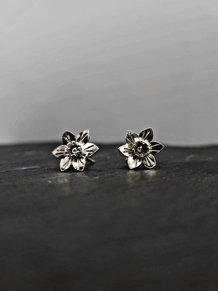Daffodil Studs for wholesale by Caerynys Shed Jewellery