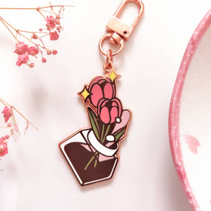 Valentine Ink Bottle Keychain for wholesale by Poyura