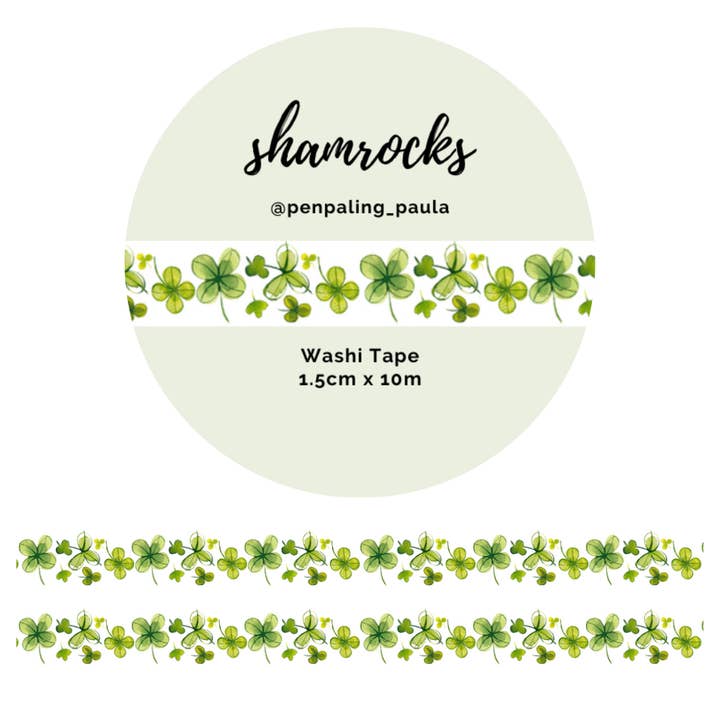 Shamrocks - cinta washi para venta al por mayor de Penpaling Paula