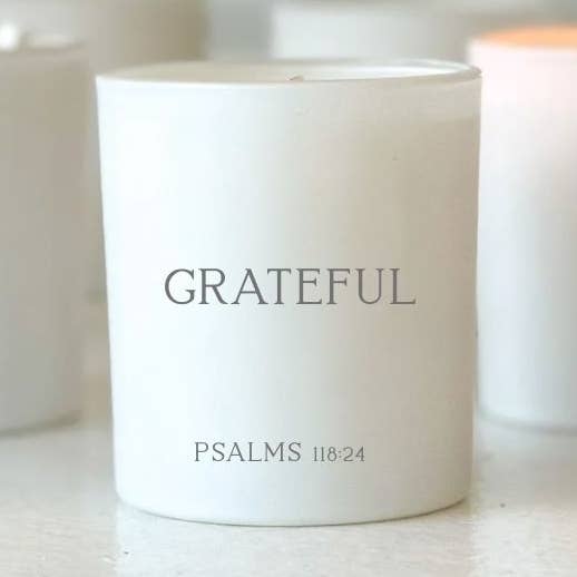 "Grateful" 10 oz Soy Candle for wholesale by Bungalow South