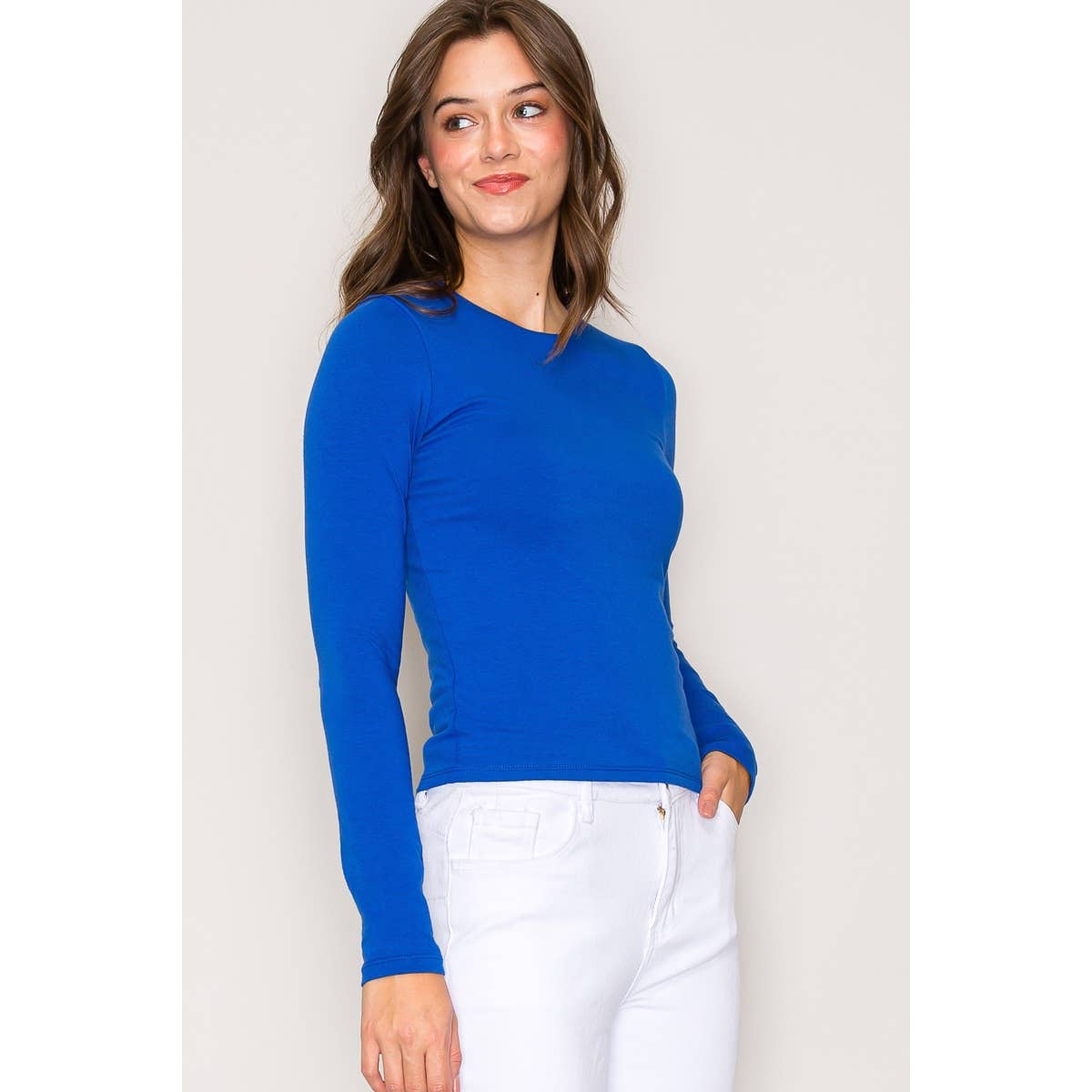 Popular 21 - Wholesale Knit Top - Women's - Double Layer Cotton Long Sleeves Top11