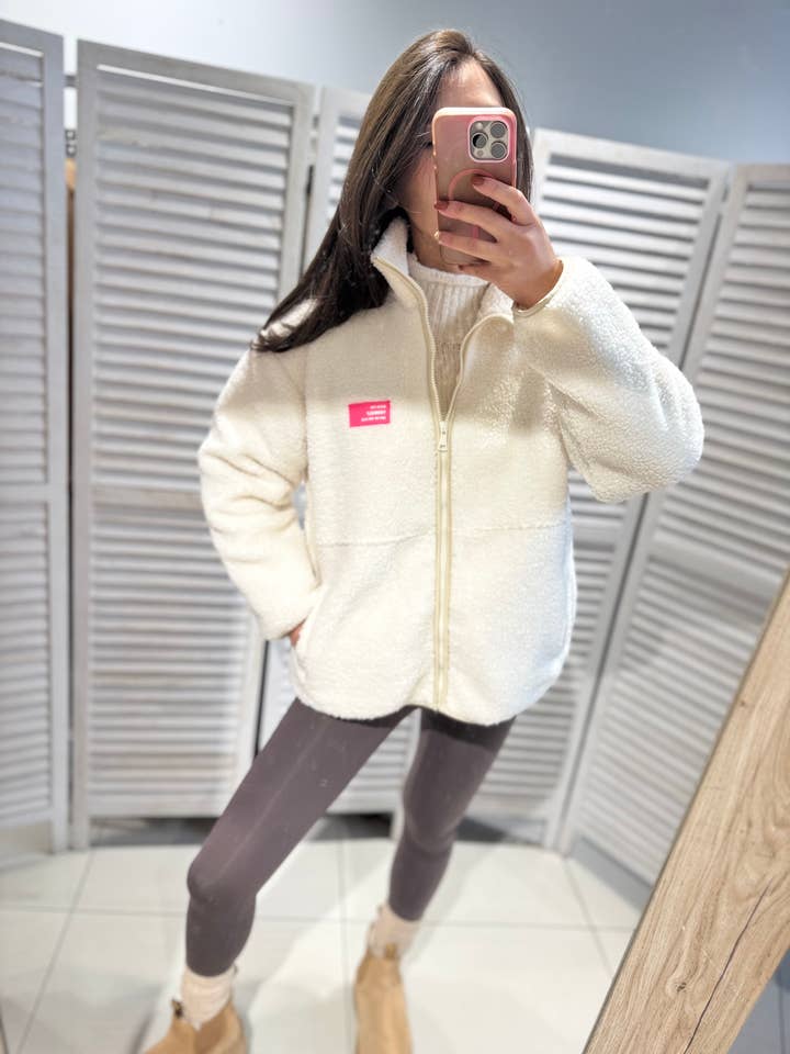 Giacca in peluche con zip per la vendita all'ingrosso da parte di VICTORIA&ISAAC