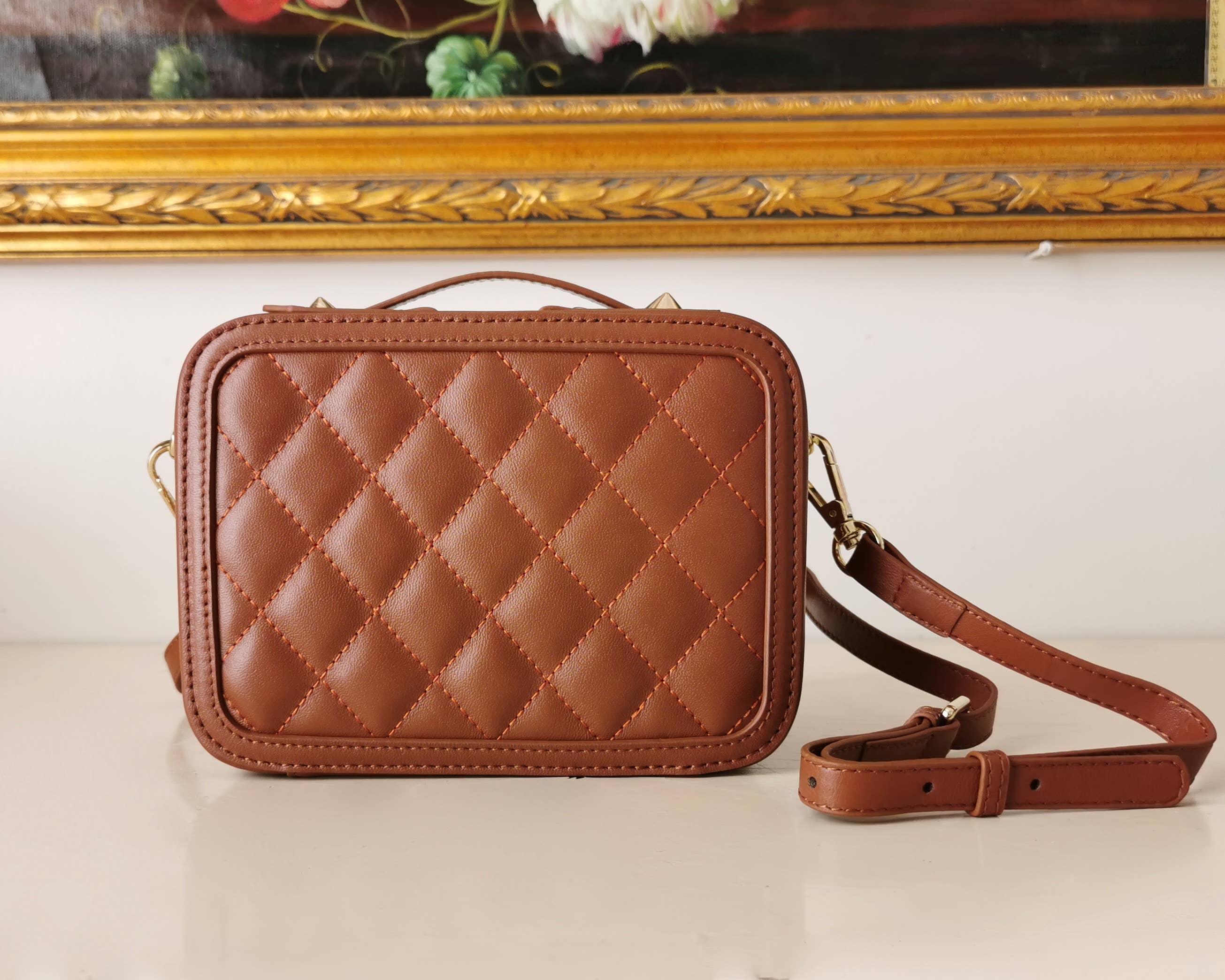 JULIA PARIS - Venta al por mayor Bolso con asas - Mujer - Bolso rectangular acolchado de piel suave de cordero2